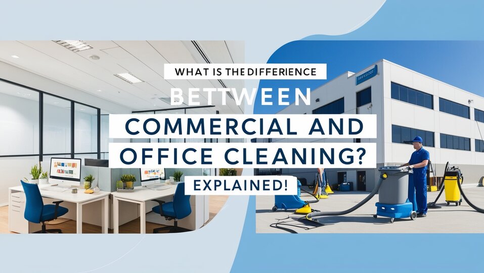 What is the difference between commercial cleaning and office cleaning