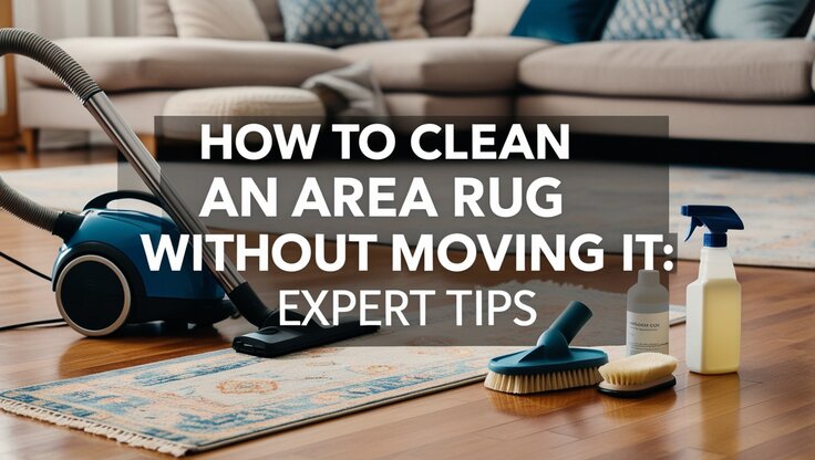 How to Clean an Area Rug Without Moving It